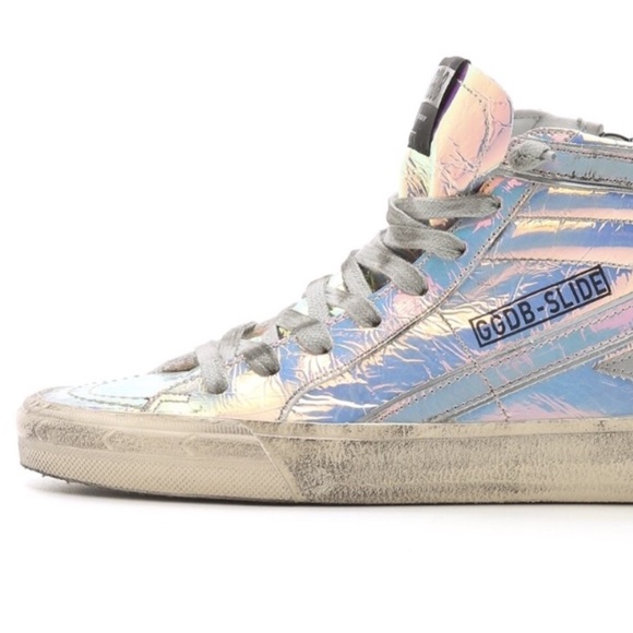 golden goose holographic sneakers